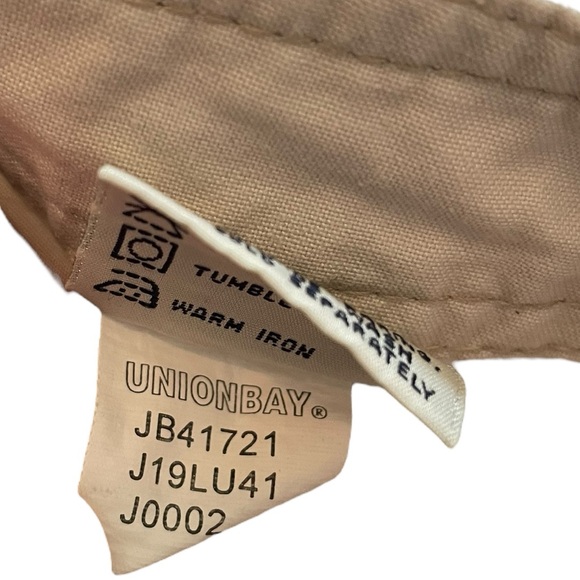 Unionbay Y2K Khaki Workwear Cargo Outdoor Raw Hem Cotton Mini Skirt - Picture 5 of 5